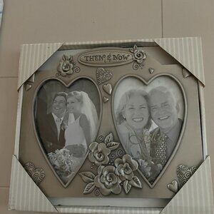 NIB Fetco Then and Now Photo Two Pictures Frame Wedding Anniversary For 3.5 X 5"